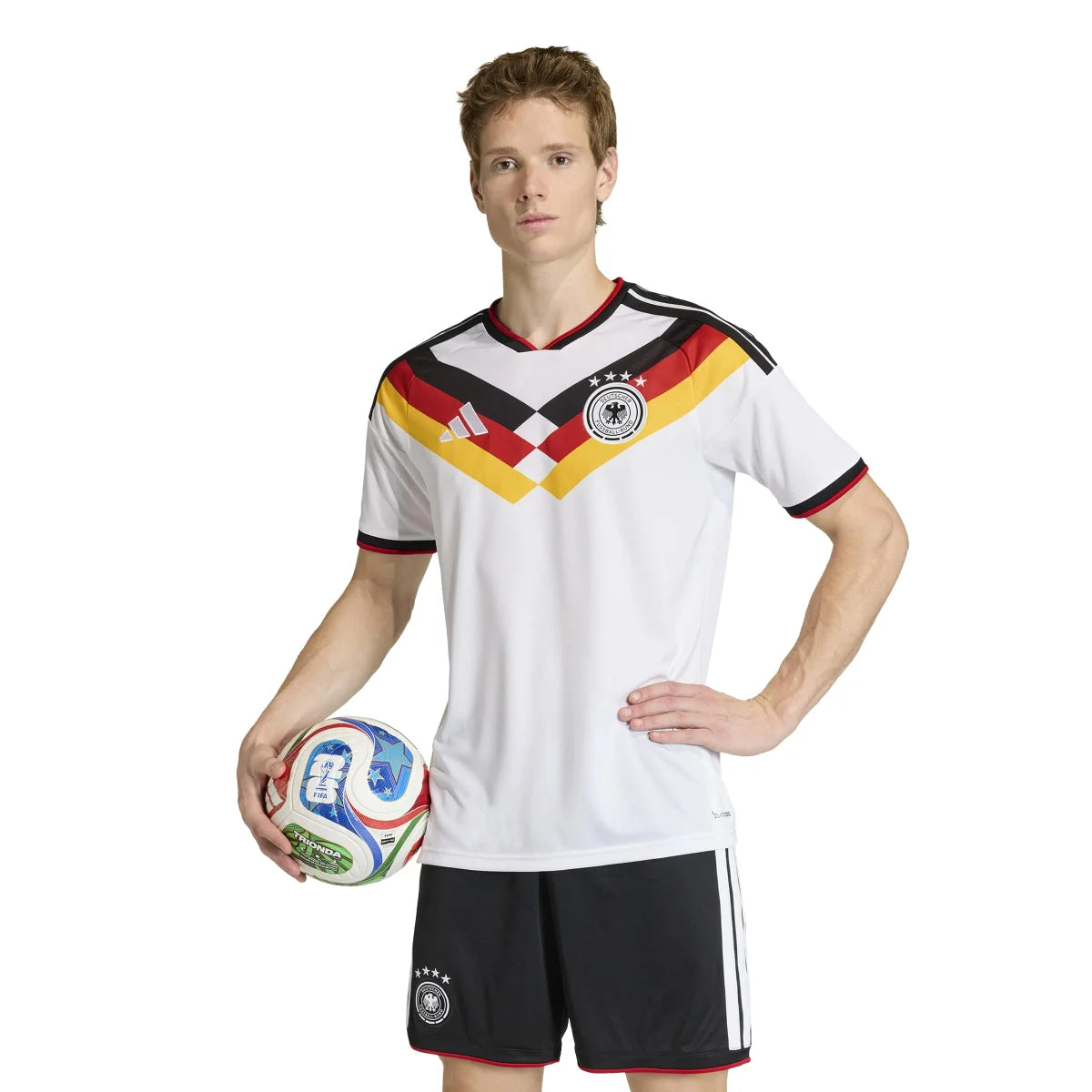 adidas DFB Home Trikot Herren WM2026 - weiß/schwarz/rot/gold