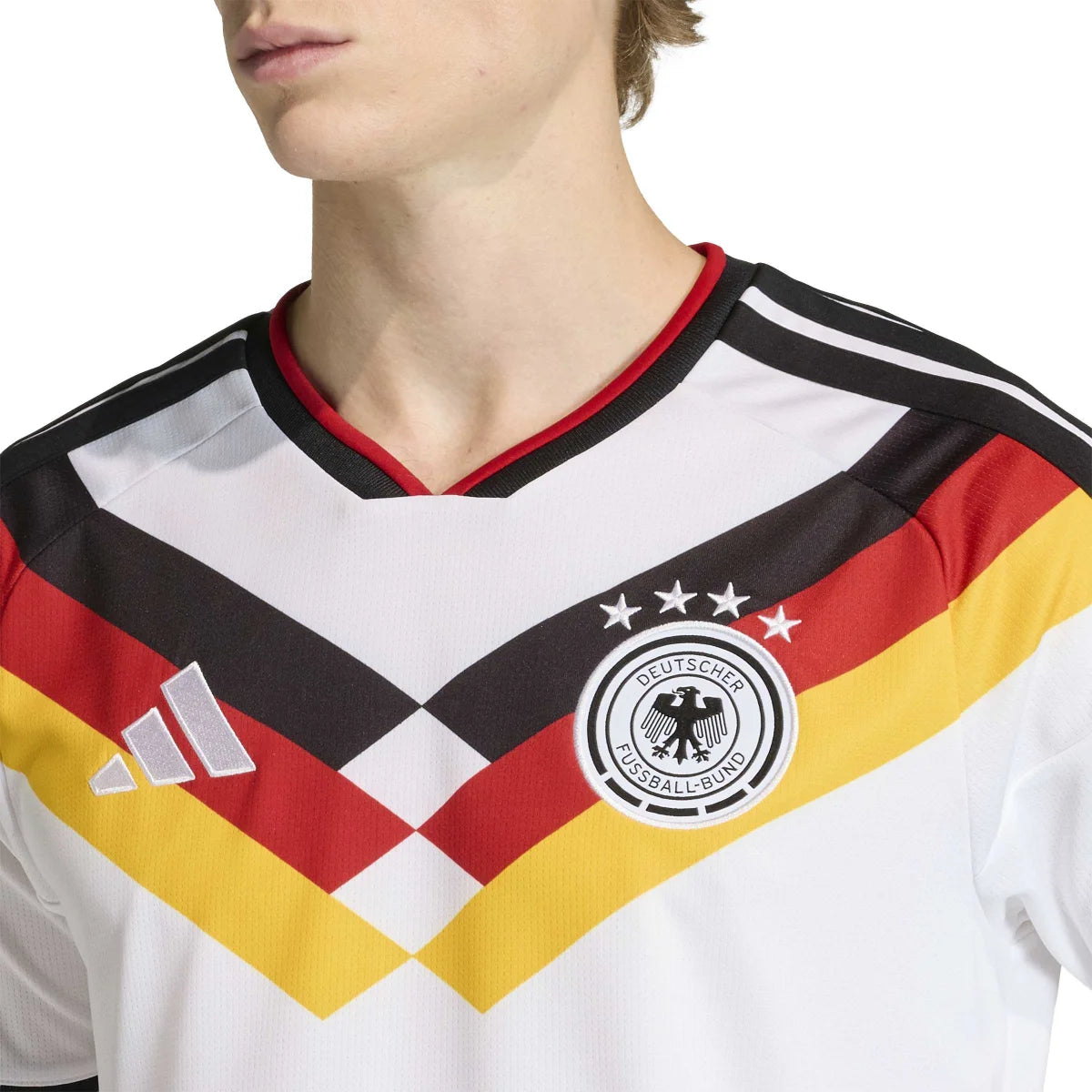 adidas DFB Home Trikot Herren WM2026 - weiß/schwarz/rot/gold